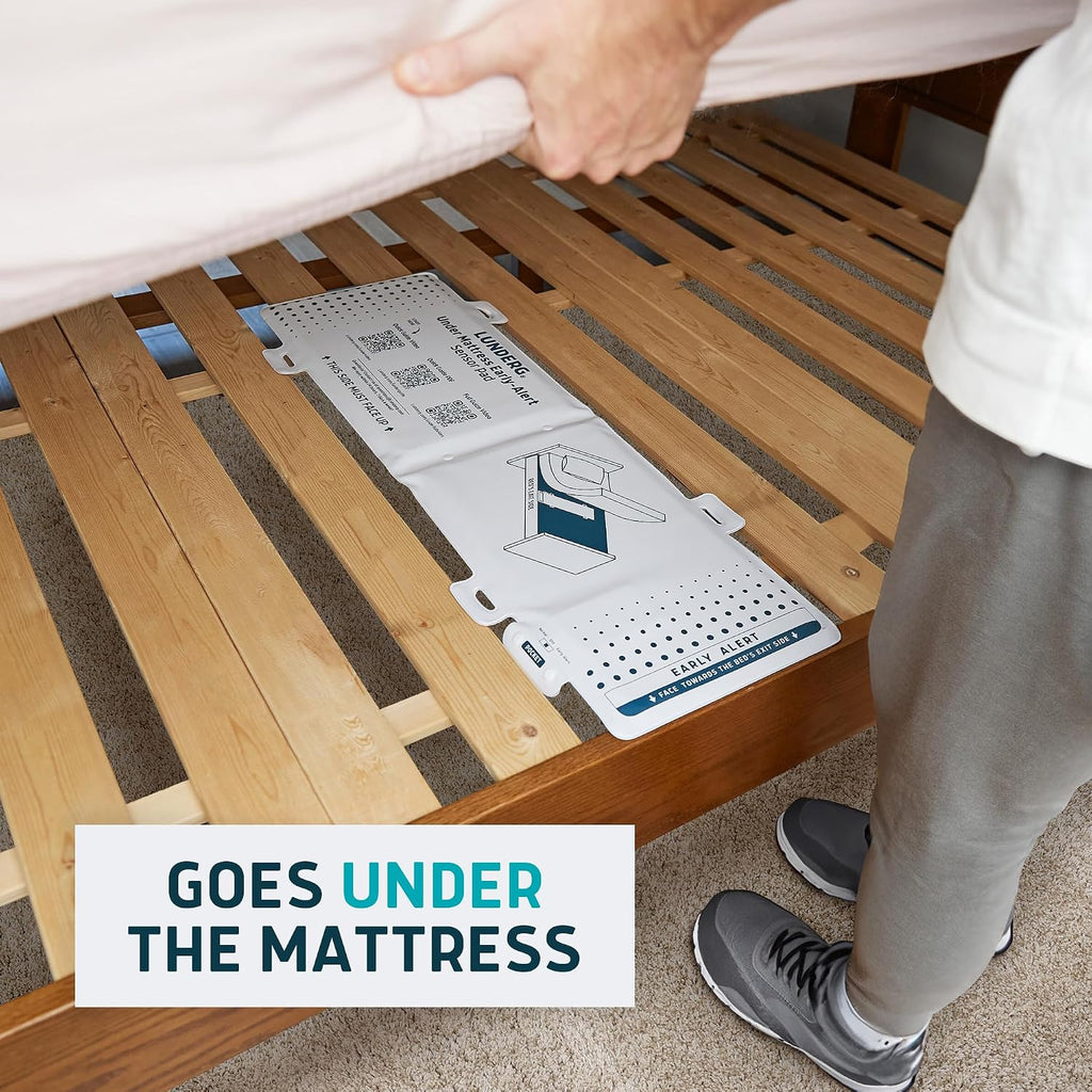 Under Mattress Bed & Chair Alarm Set - Invisible & Wireless Pad