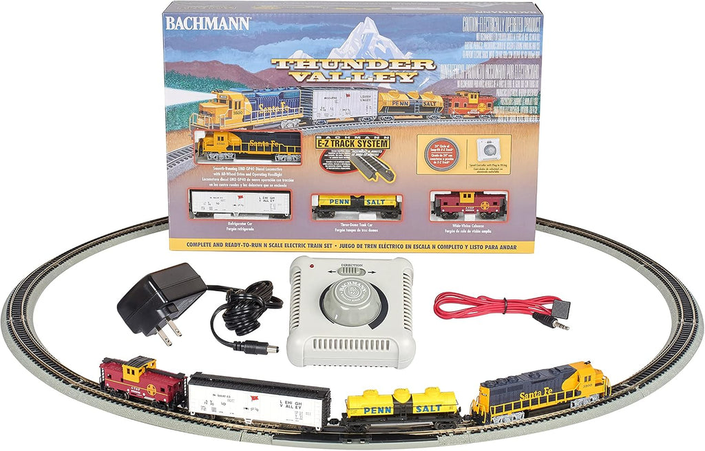 Trains - Thunder Valley Ready To Run Electric Train Set - N Scale Multi ,Medium