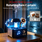 Essential Oil Diffuser with Rain Rotating, White Noise 7 Colors LED
