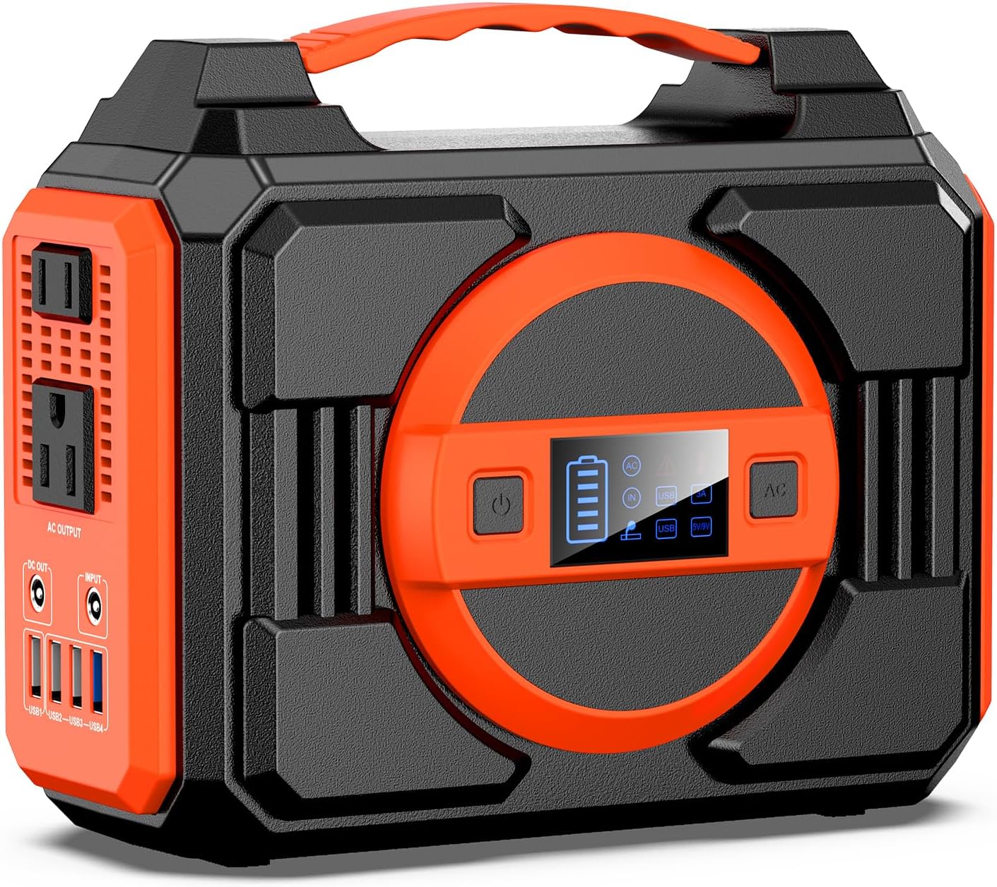 Portable Power Station 300W, Outdoor Solar Generator Backup Battery Pack 220Wh/60000mAh, Portable Laptop Charger with