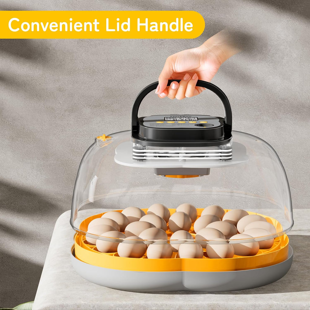 25 Egg Incubators for Hatching Eggs, Auto Turning, Temp & Humidity Control
