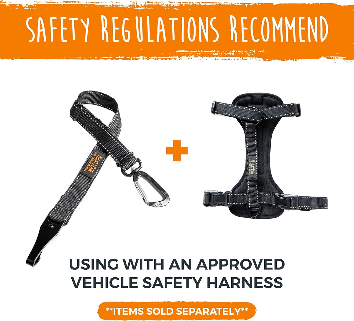 Dog Seat Belt For Car - LATCH Compatible Adjustable Dog Seatbelt Harness for Small, Medium and Large Pets.