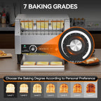 1700W Commercial Conveyor Toaster, 450 Slices/Hour