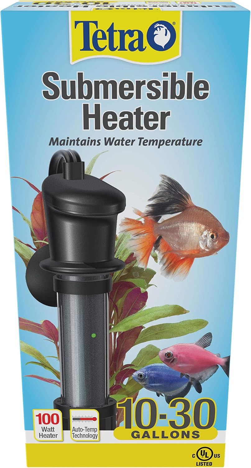 100W Submersible Aquarium Heater For 10-30 Gallon Fish Tanks | Automatic Thermostat Keeps Water At 78 Degrees, Easy