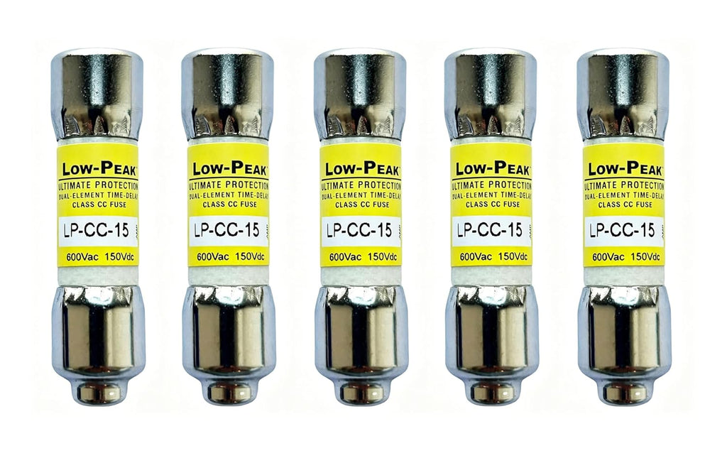 LP-CC-15 LP-CC-15A LP-CC 15A Time Delay Fuse, 5 Pcs, 600Vac