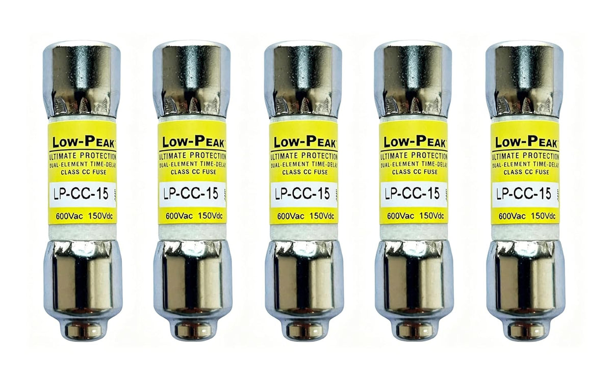LP-CC-15 LP-CC-15A LP-CC 15A Time Delay Fuse, 5 Pcs, 600Vac