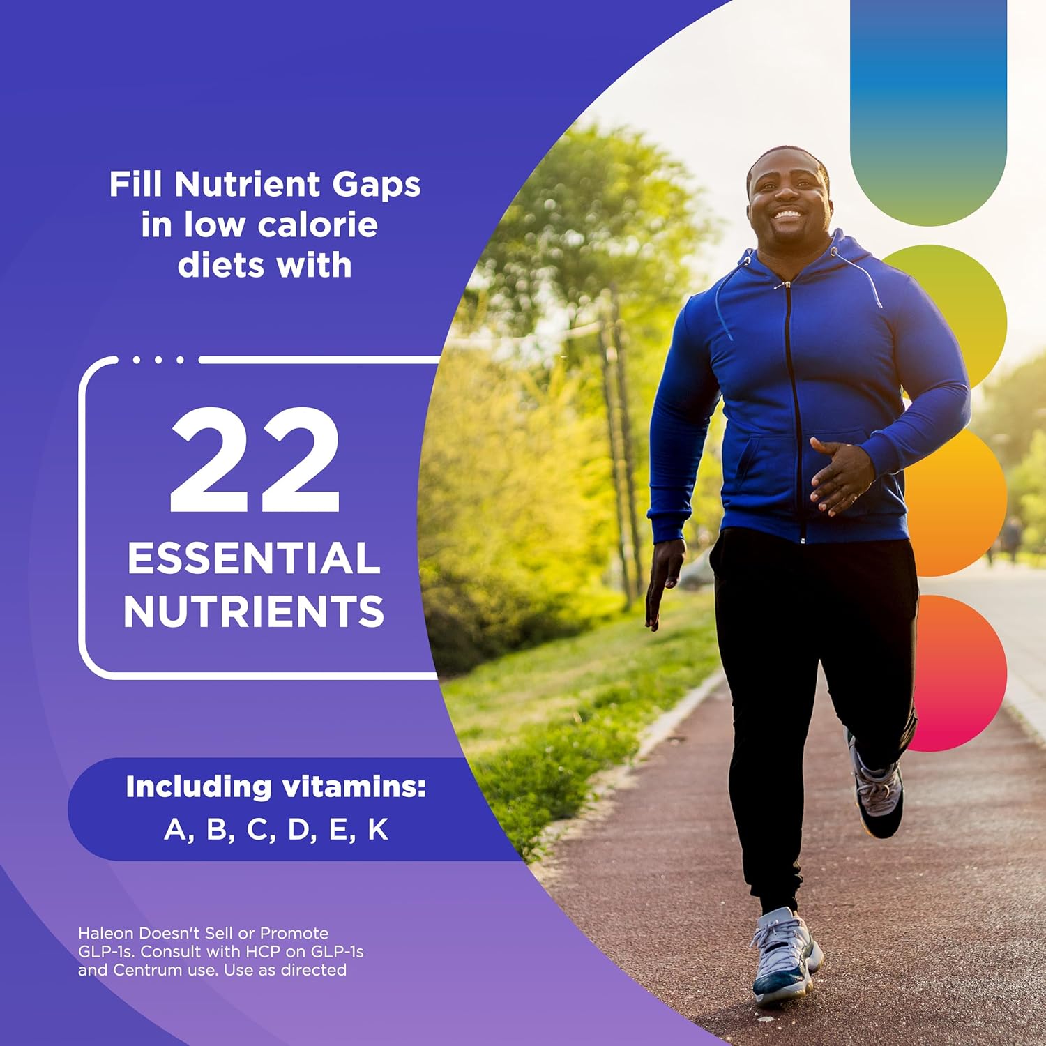 Nutrient Replenish GLP-1 Nutrition Support Multivitamin for Whole Body Health and Appearance - 180 Tablets, 6 Month