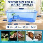 Small Turtle Tank Aquarium(Excluding Accessories) Blue