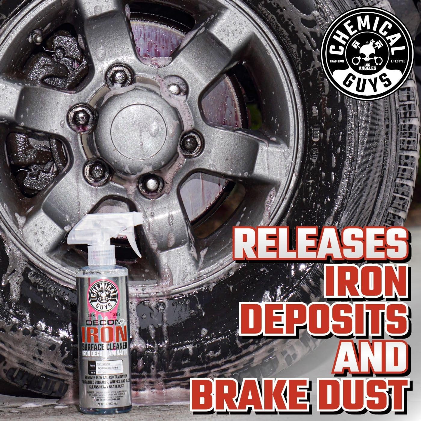 Decon Pro Iron Remover & Wheel Cleaner, Fallout Spray, 16 oz | Dissolves bonded iron, brake dust and fallout on