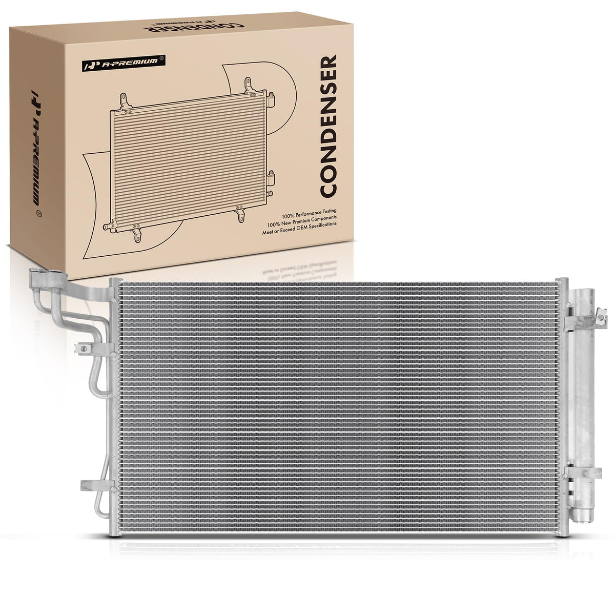 A-Premium Air Conditioning Condenser Compatible with Hyundai