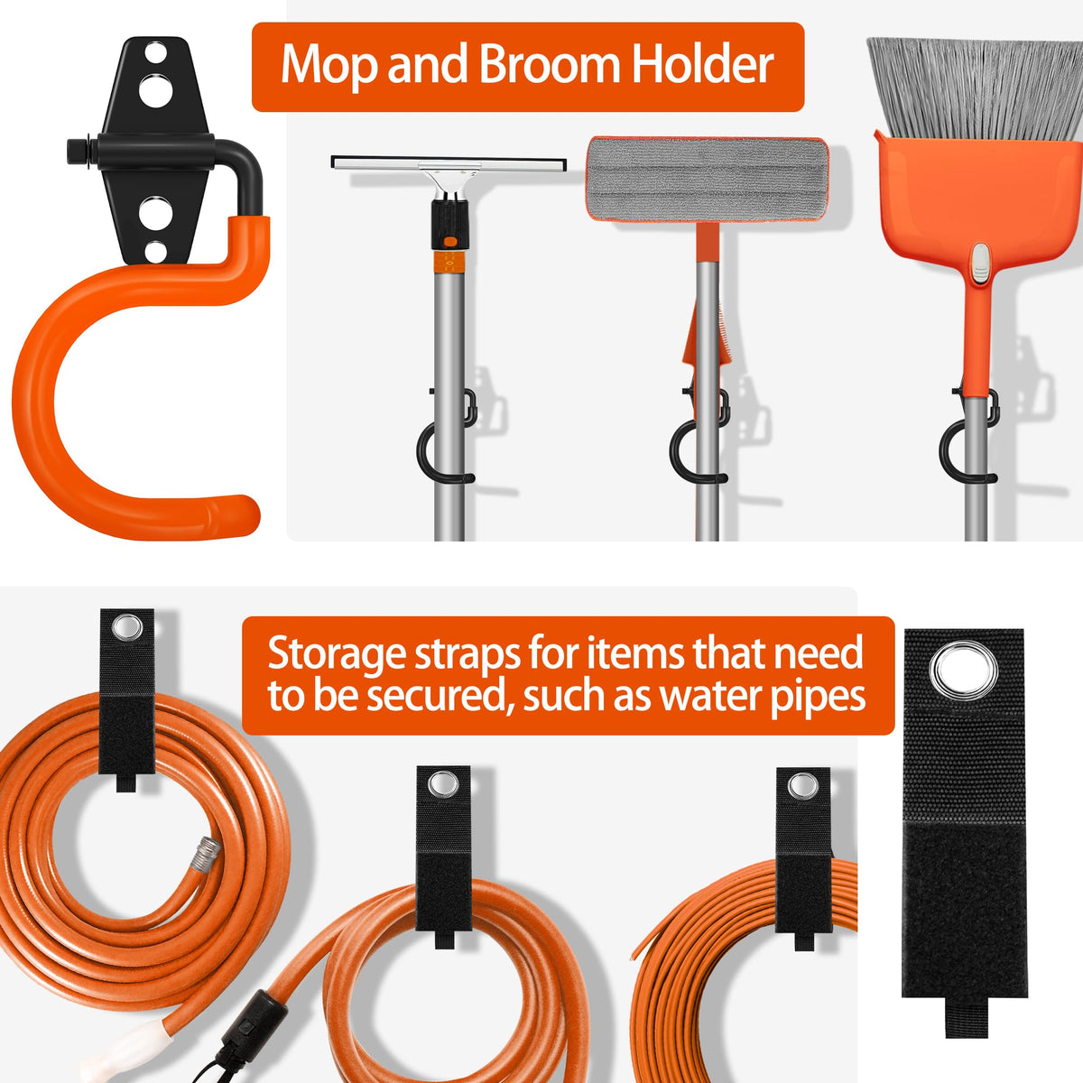 28 Pack Garage Hooks Heavy Duty with Non Slip PVC Coating