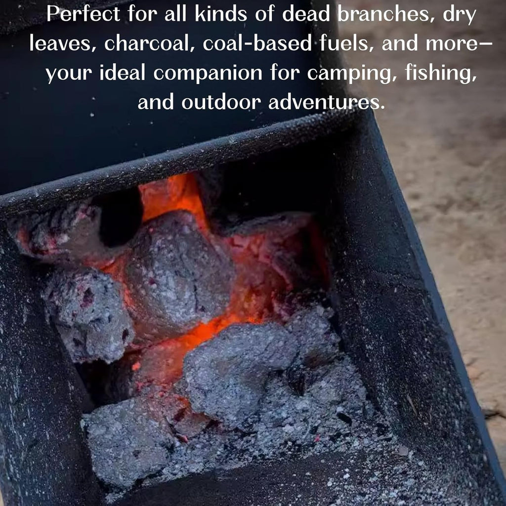 Rocket Stove Wood Burning Stove Portable Wood Stove, Fire Camping Stove for Outdoor Cooking, Camping, Picnic, BBQ