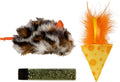 Instincts by SmartyKat 2-Pack Mouse 'N Mate Plush Refillable Cat Toys w/HappyNip Tube (Catnip & Silvervine)