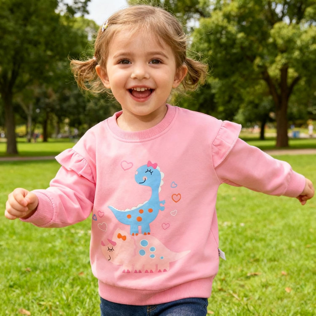 Toddler Girls Sweatshirts Crewneck Hoodies Long Sleeve Collage T Shirts Kids Pullover Tops