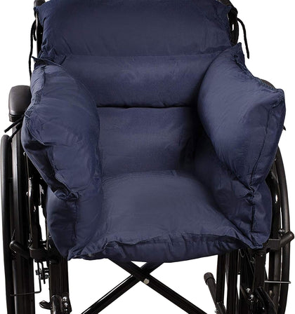 Comfort Wheelchair Cushion & Pad with Side Supports, Recliner & Wheelchair Seat Cushion, Padded Back & Arm Supports