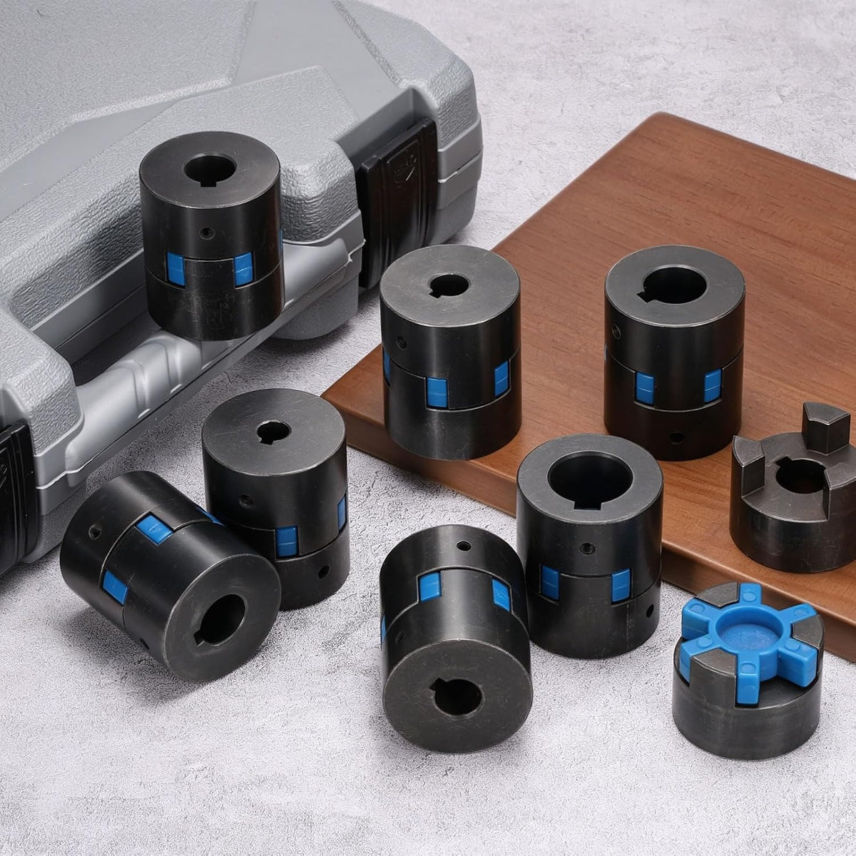 MECCANIXITY L075 Flexible Shaft Coupling 1/2" to 5/8" Bore Coupler Set