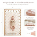 Muslin Crib Sheets for Girl Boy, 2 PCS Soft and Breathable Cotton Baby Sheets for Standard Crib Mattress, 52"x 28"