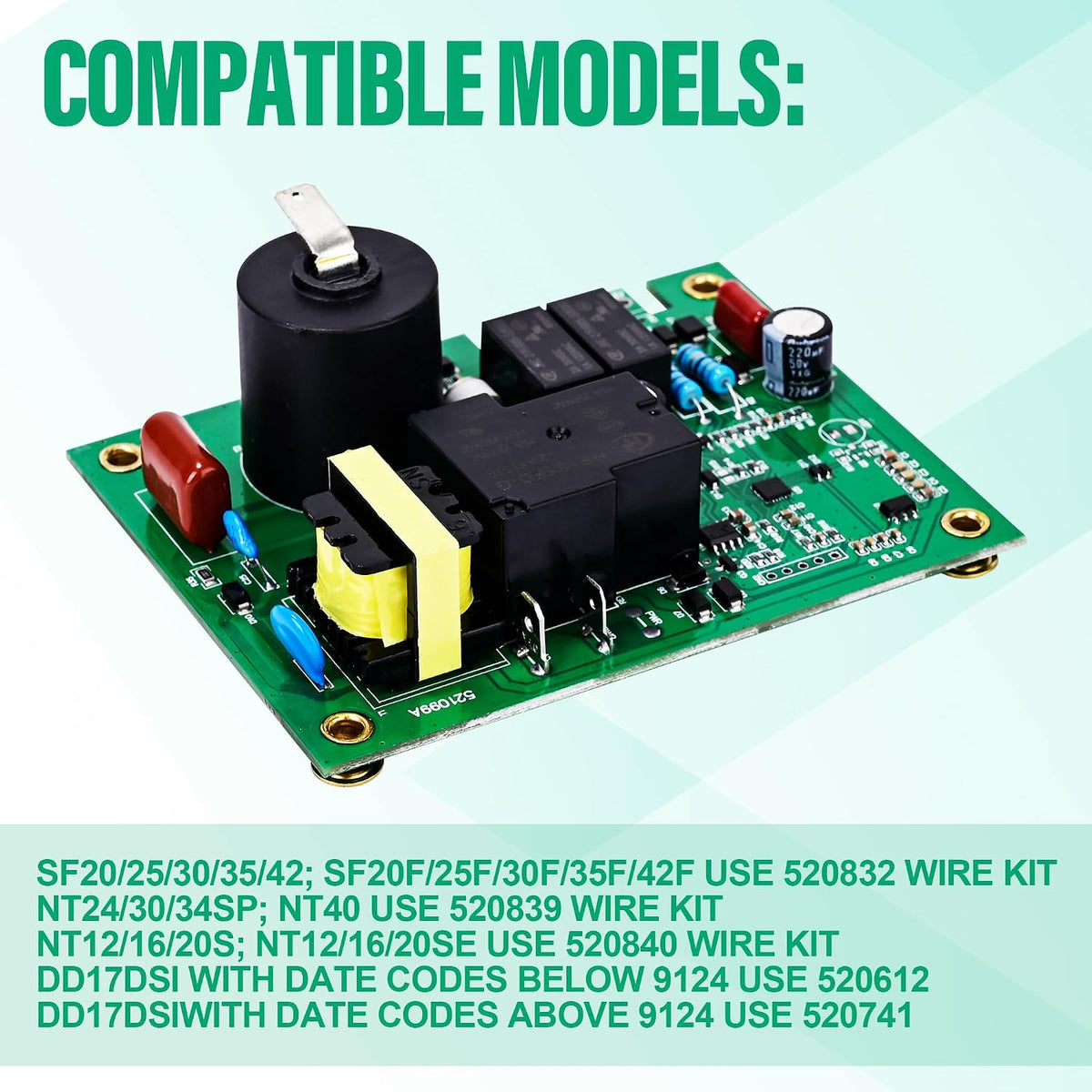 520820 RV Furnace Heater Circuit Board with Fan Control Compatible with Suburban 12VDC Module Board，Replaces # 520199, 520814, 520871, 33550L, AP4896608