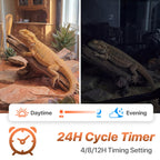 LED UVB Reptile Light with Timer & Dimmer (12inch)