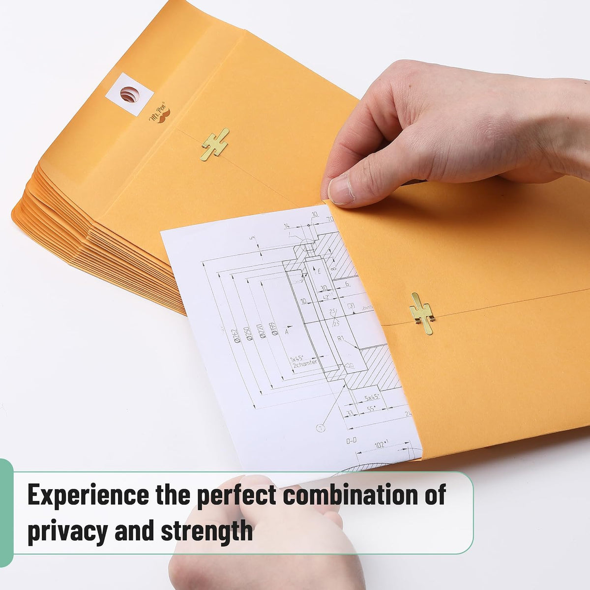 Clasp Envelopes, 25 Pack, 6x9 Inches, Brown Kraft