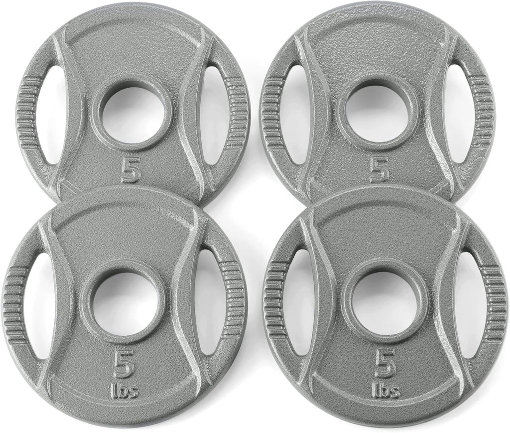2-Inch Olympic Grip Weight Plates, Cast Iron