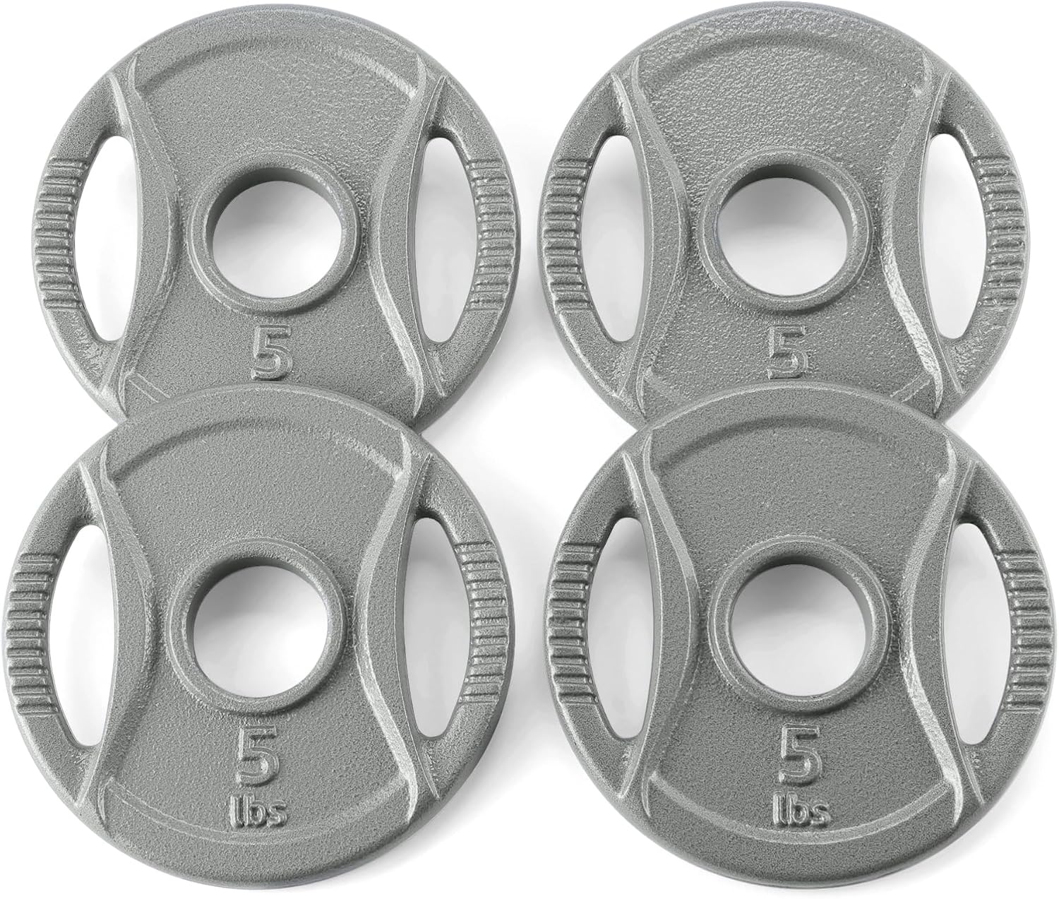 2-Inch Olympic Grip Weight Plates, Cast Iron