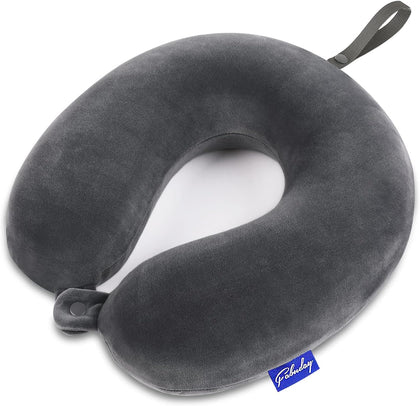 Travel Pillow Memory Foam for Airplanes - Neck Pillow for Traveling, Car, Home, Flight Pillow for Sleeping with