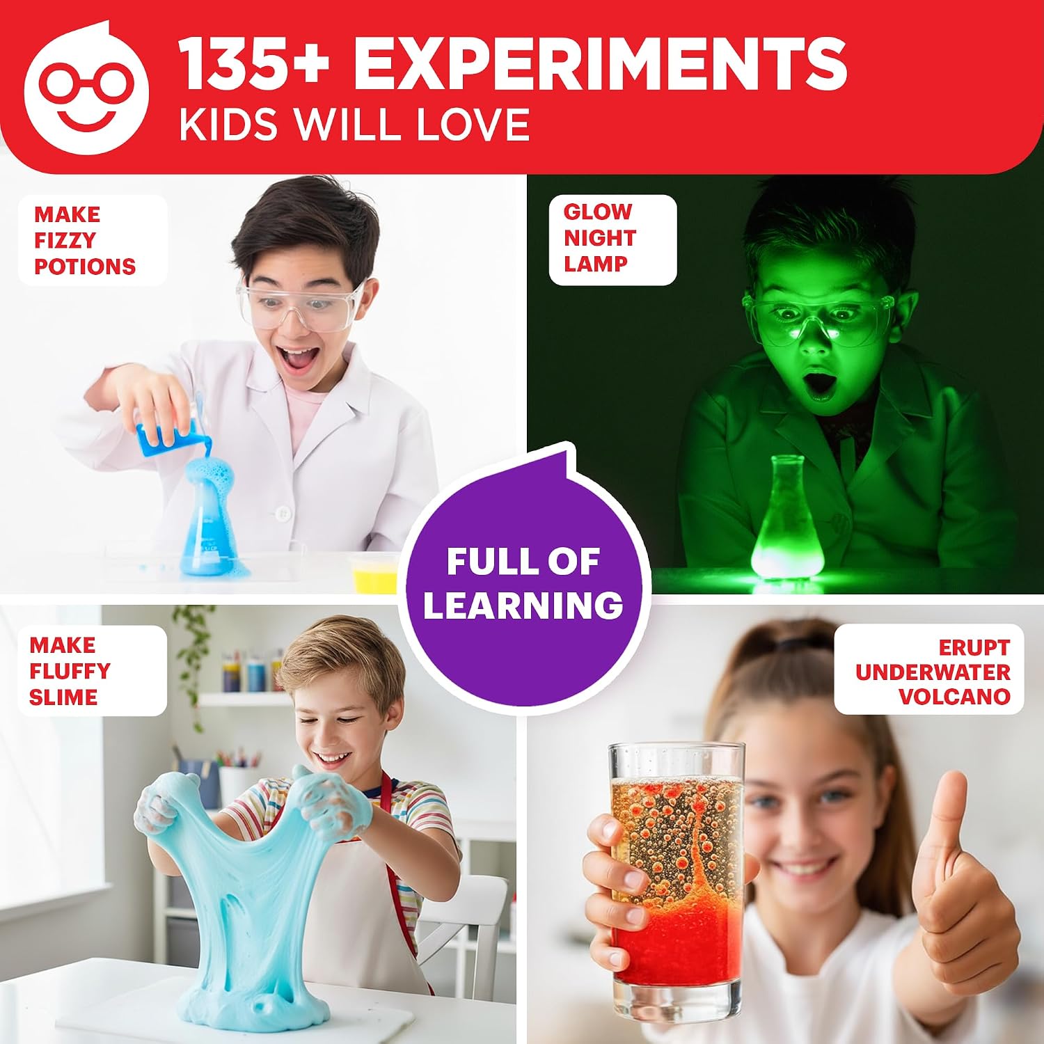 Ultimate Science Experiments Kit for Kids Ages 8+ | Science Kits for Kids Ages 8-12, 135+ Experiments, Birthday Gift