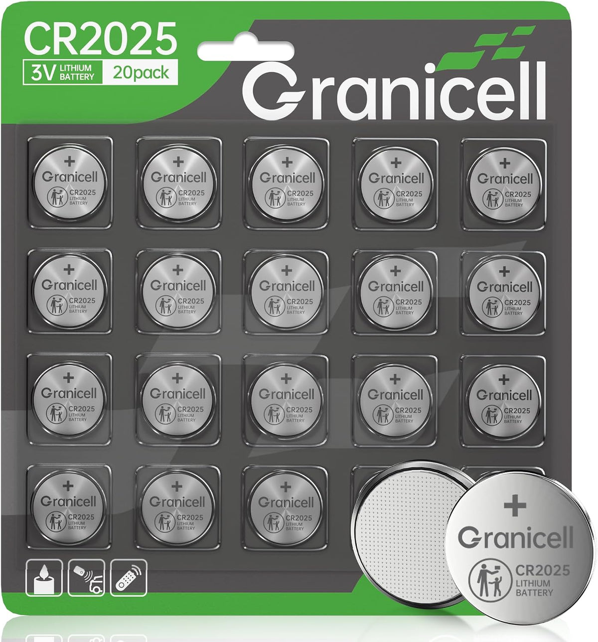2025 Battery Compatible with Apple AirTag CR2025 Lithium 3V Coin Battery for Child Safety, Suitable for Key Fobs