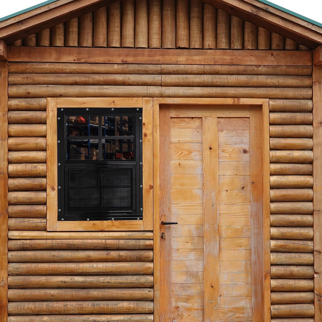 Upgraded Shed Windows 2 Pack, 30" x 36" Windows with Tempered Glass and Stainless Steel Screen for Shed, Chicken