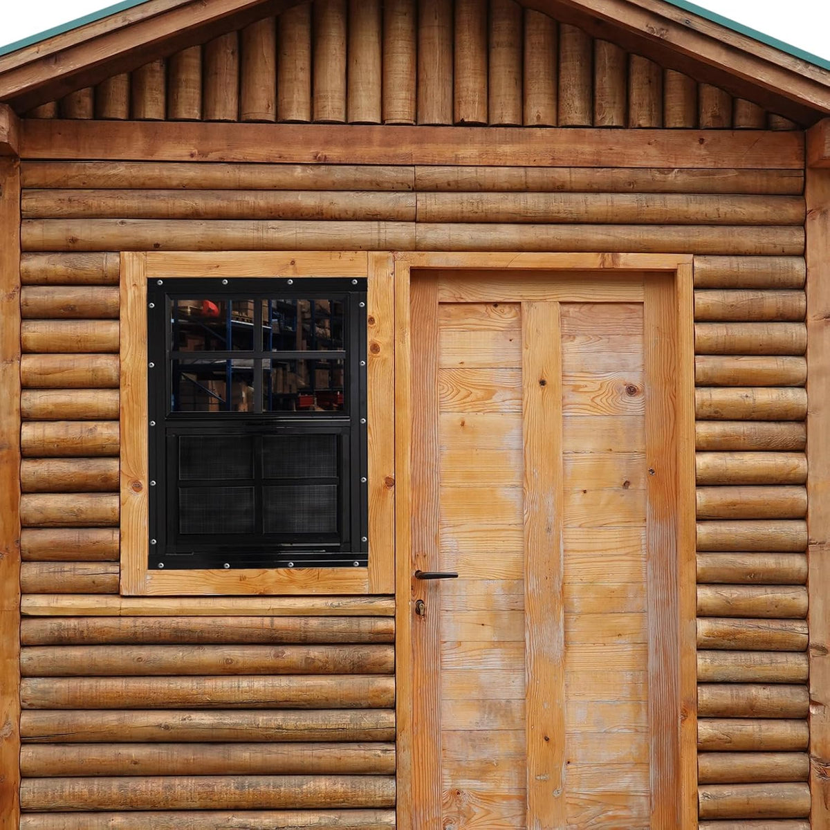Upgraded Shed Windows 2 Pack, 30" x 36" Windows with Tempered Glass and Stainless Steel Screen for Shed, Chicken