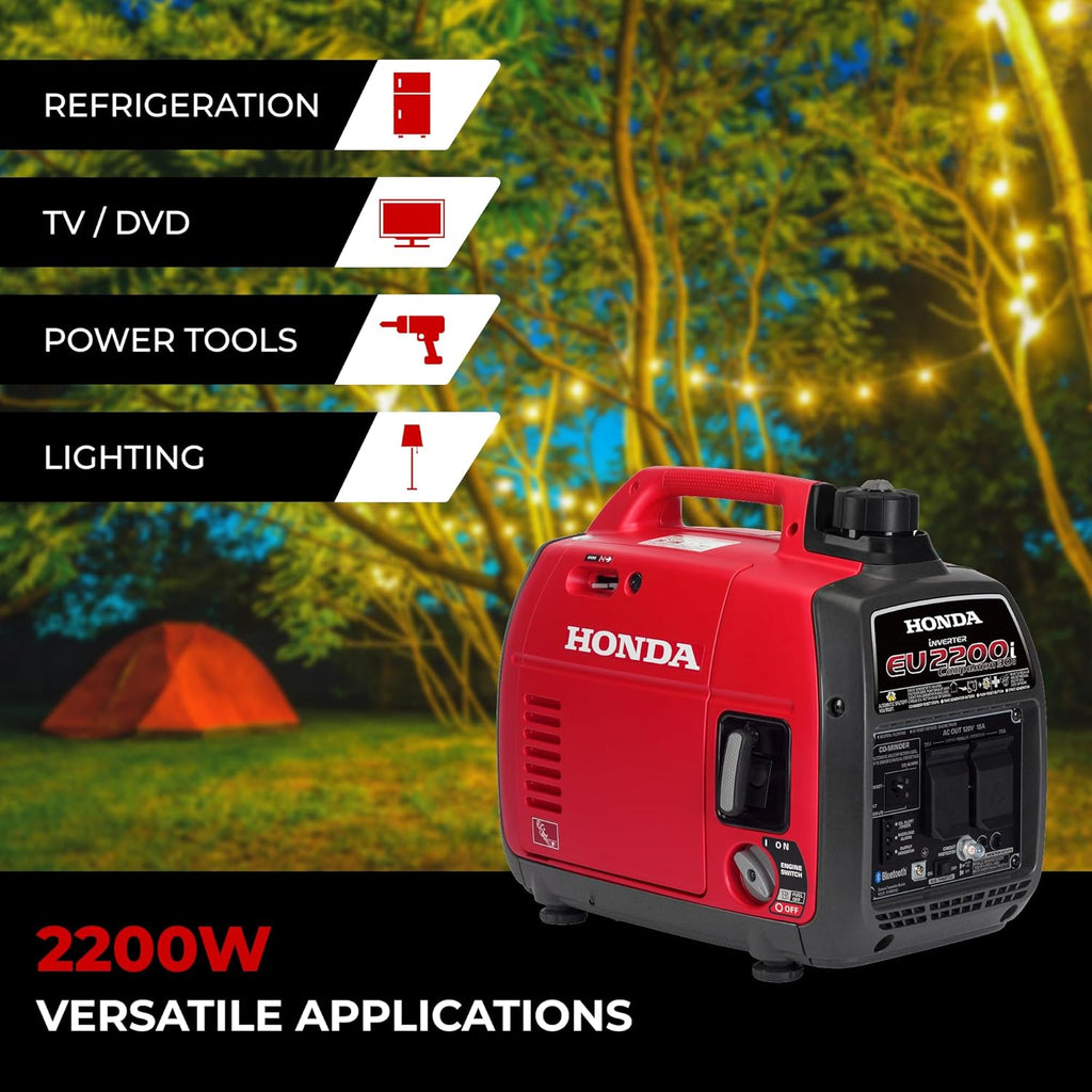 EU2200i Companion 2200 Watt Inverter Generator (EU2200ITAN1) | Super Quiet 120V Gas Powered Portable Generator for
