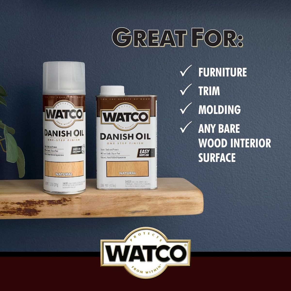 Natural Danish Oil Wood Finish