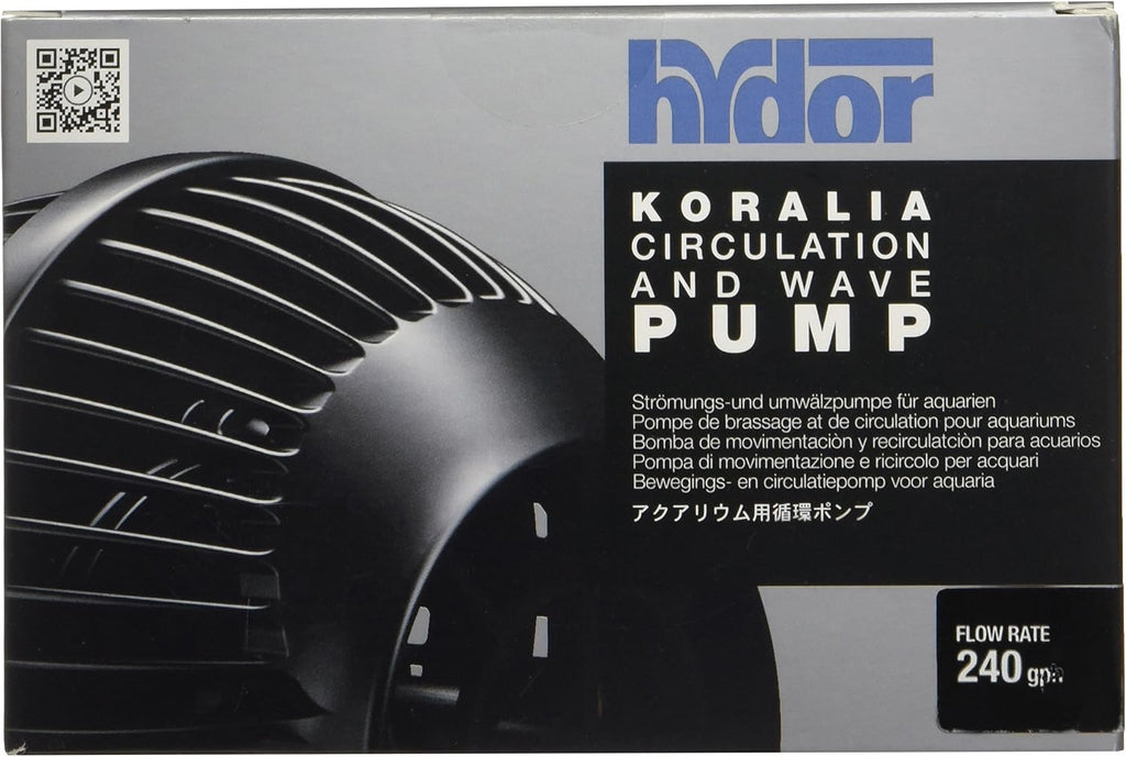 Koralia Nano Aquarium Circulation Pump, Includes Built-In Cable Protector, 240 GPH, Measures 2.4-Inches & is Ideal