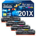 201X Compatible for HP 201X Toner Cartridges 4 Pack High Yield 201A M277DW