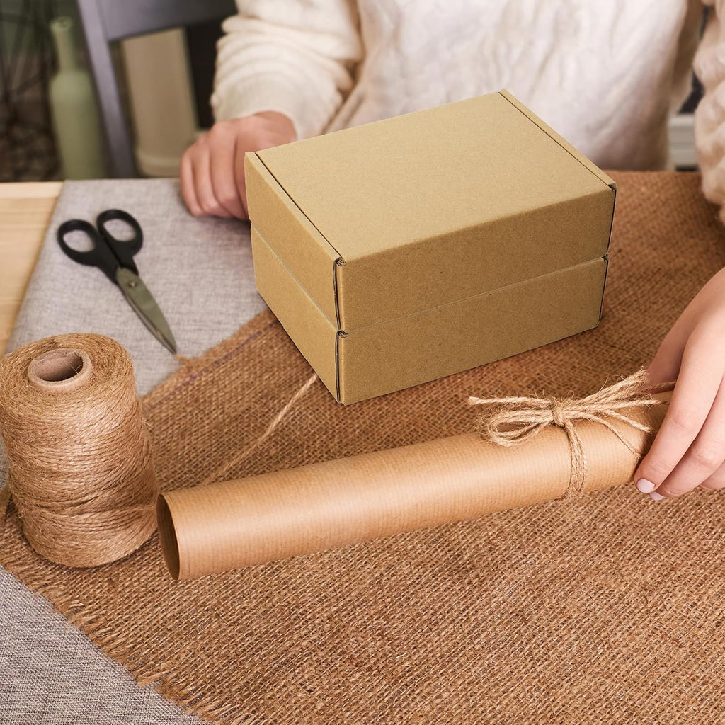 Shipping Boxes 9x6x2 inches Set of 25, Small Mailing Boxes Brown Cardboard Corrugated Mailer Boxes for Mailing Small