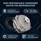 YZF10-20 Condenser Motor 33W 220V 0.25A 1300 RPM Fit for Refrigerator Industry Condenser Fan Motor ac Condenser Fan Motor Replacement Condenser Fan Motor attic Fan Motor