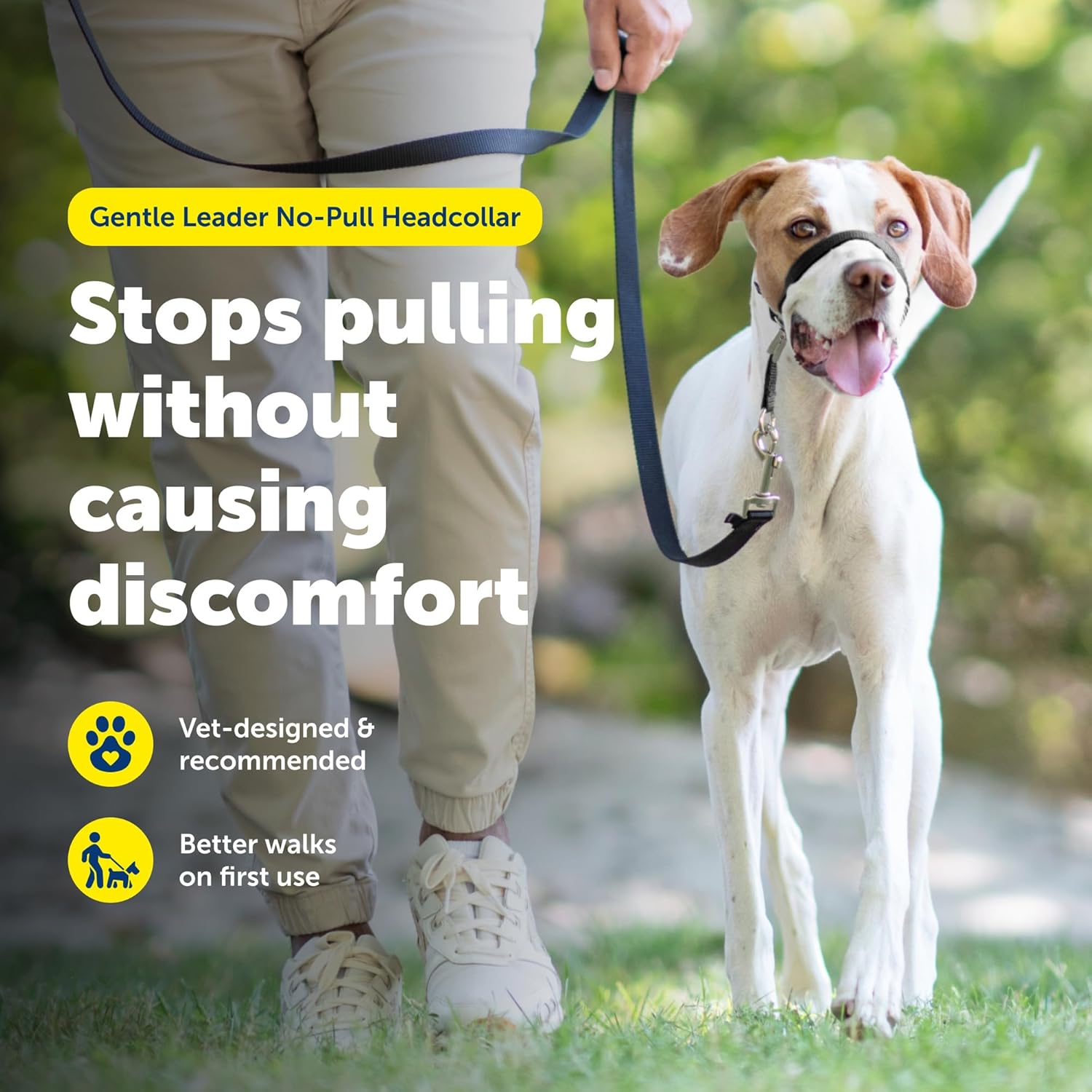 Gentle Leader No-Pull Dog Headcollar - The Ultimate Solution to Pulling - Redirects Your Dog's Pulling for Easier