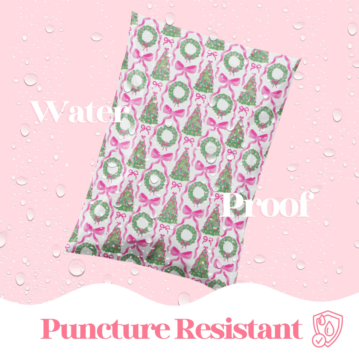 Poly Mailers 6x9, Coquette Christmas,100 Pack