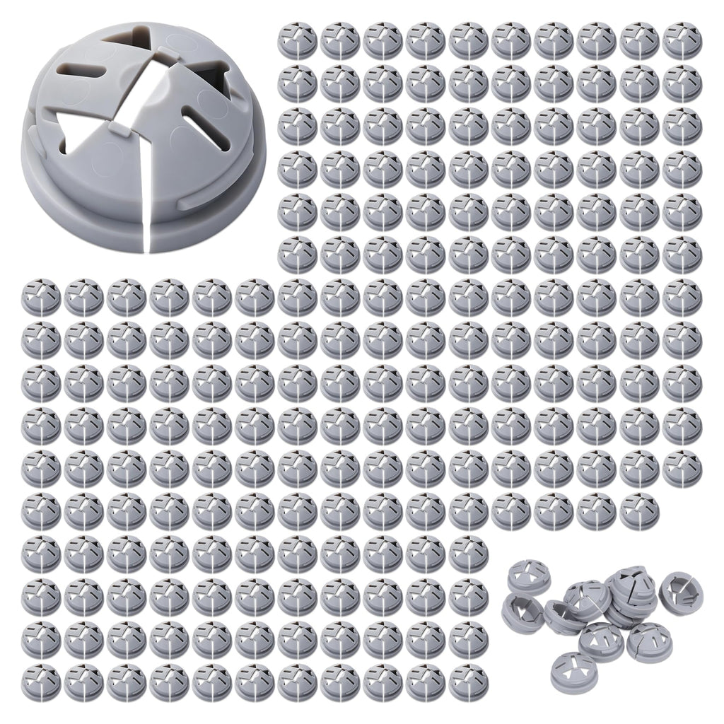 EBILNVKE 200Pcs Non-Metallic Button Push-in Electrical Wire Connectors