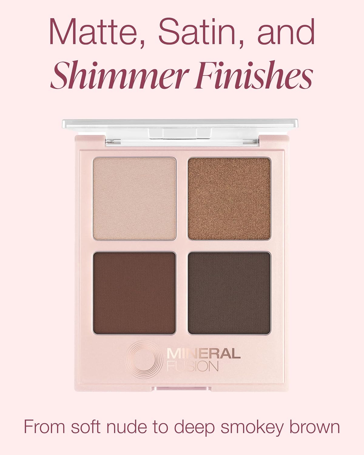 Eyeshadow Palette (Coffee Break) | Vegan Eye Makeup with Matte, Satin, and Shimmer Finishes, Natural, Lightweight