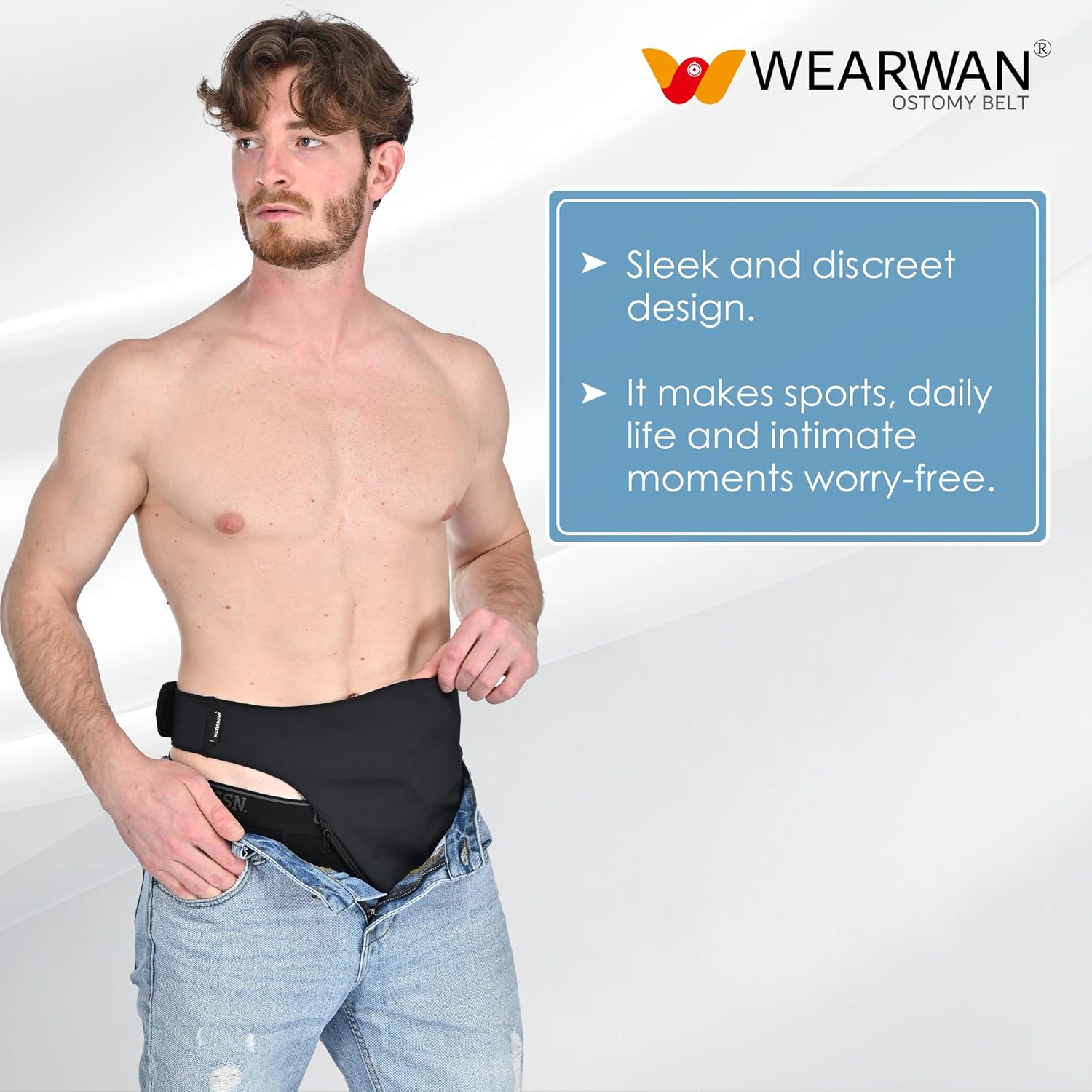 Ostomy Belt | Leak & Odor Protection | Abdomen Ostomy Bag Covers for Men and Women | Sports and Daily Life