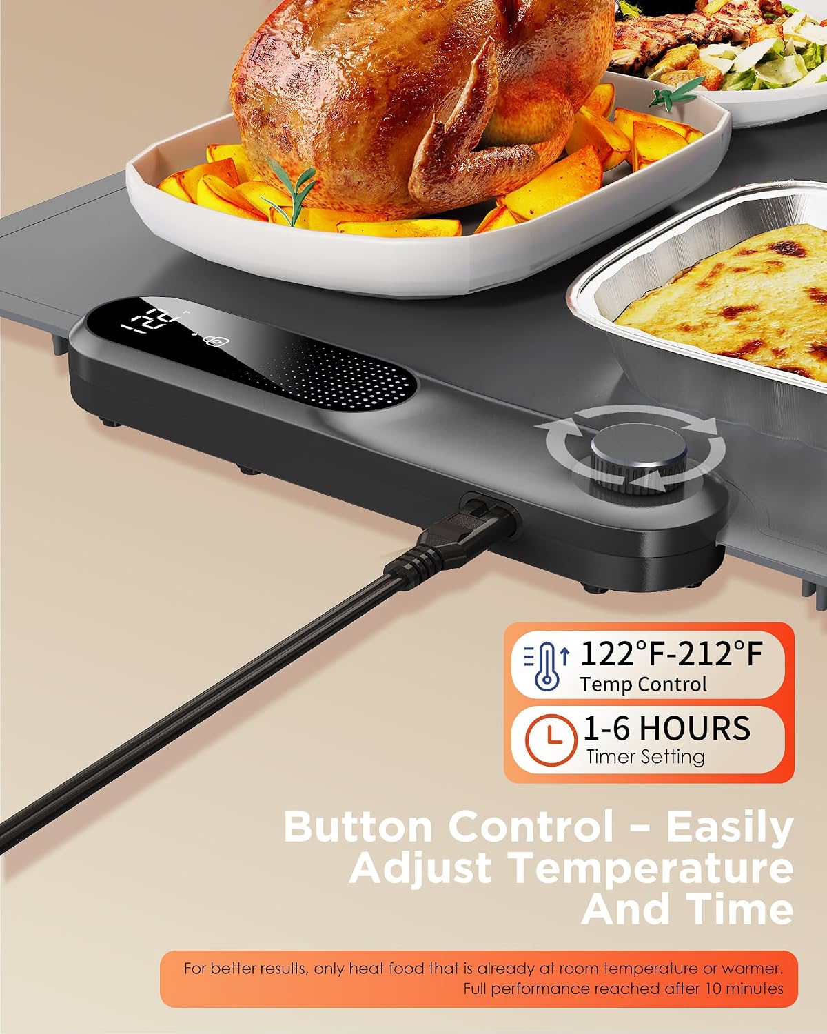 Food Warming Mat, 35"x16" Food Warmers for Parties Buffet