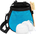 4 Pcs Climbing Chalk Bag Set Includes Chalk Bag, Brush and Ball Pouch with Adjustable Belt Waterproof Rock Equipment