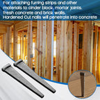 25 Pcs 8d(2-1/2") Hardened Cut Masonry Nail, Rose Nail Masonry