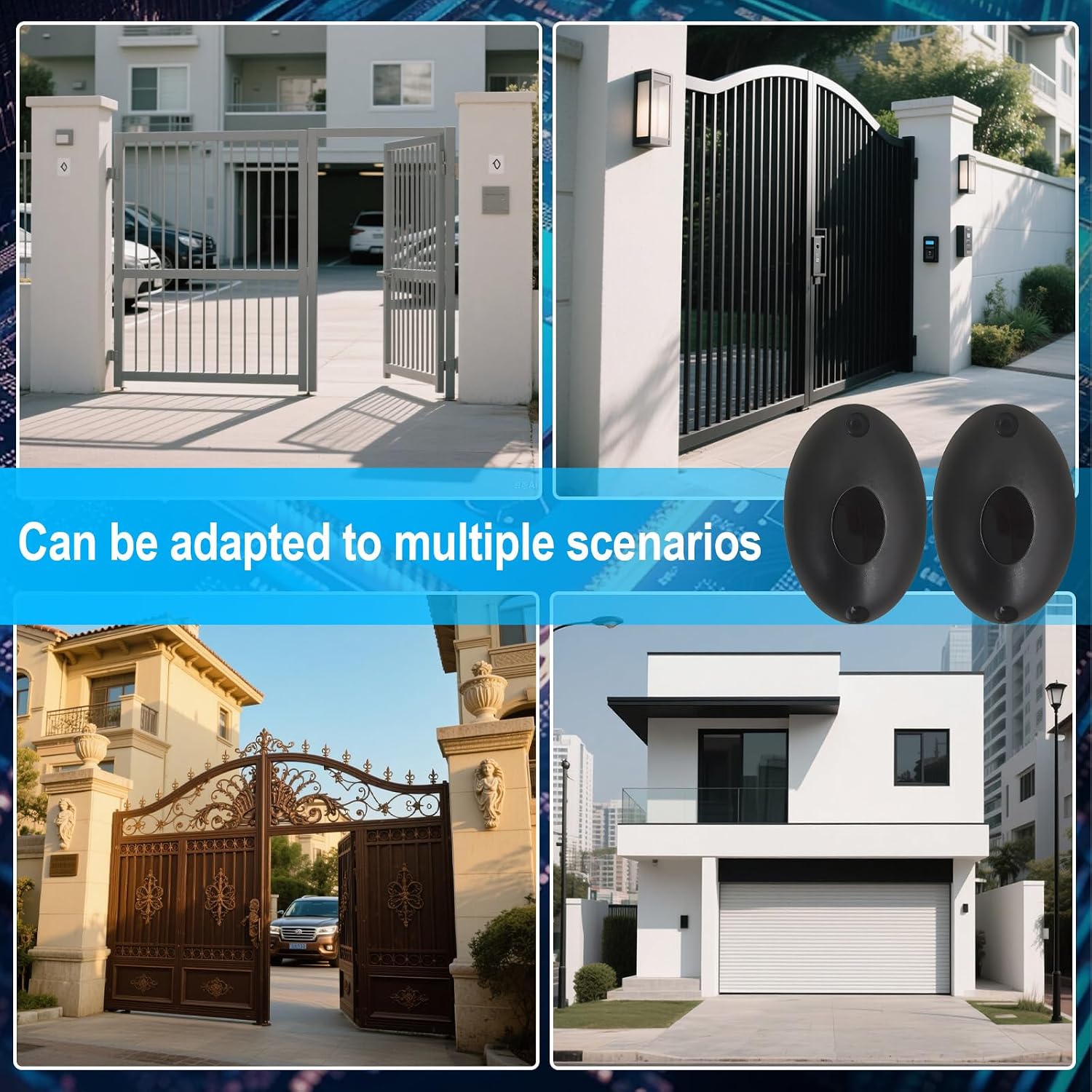 Infrared Sensor Kit for Gate Opener, Outdoor Gate Safety Photocell IR Beam Photo Eye Sensor Motion Detector