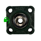 HQRP 4-Pack UCF201-8 Pillow Block Bearing 1/2 inch Bore, 4-Bolt Flange Mounted, Solid Base, Self-Alignment, Square