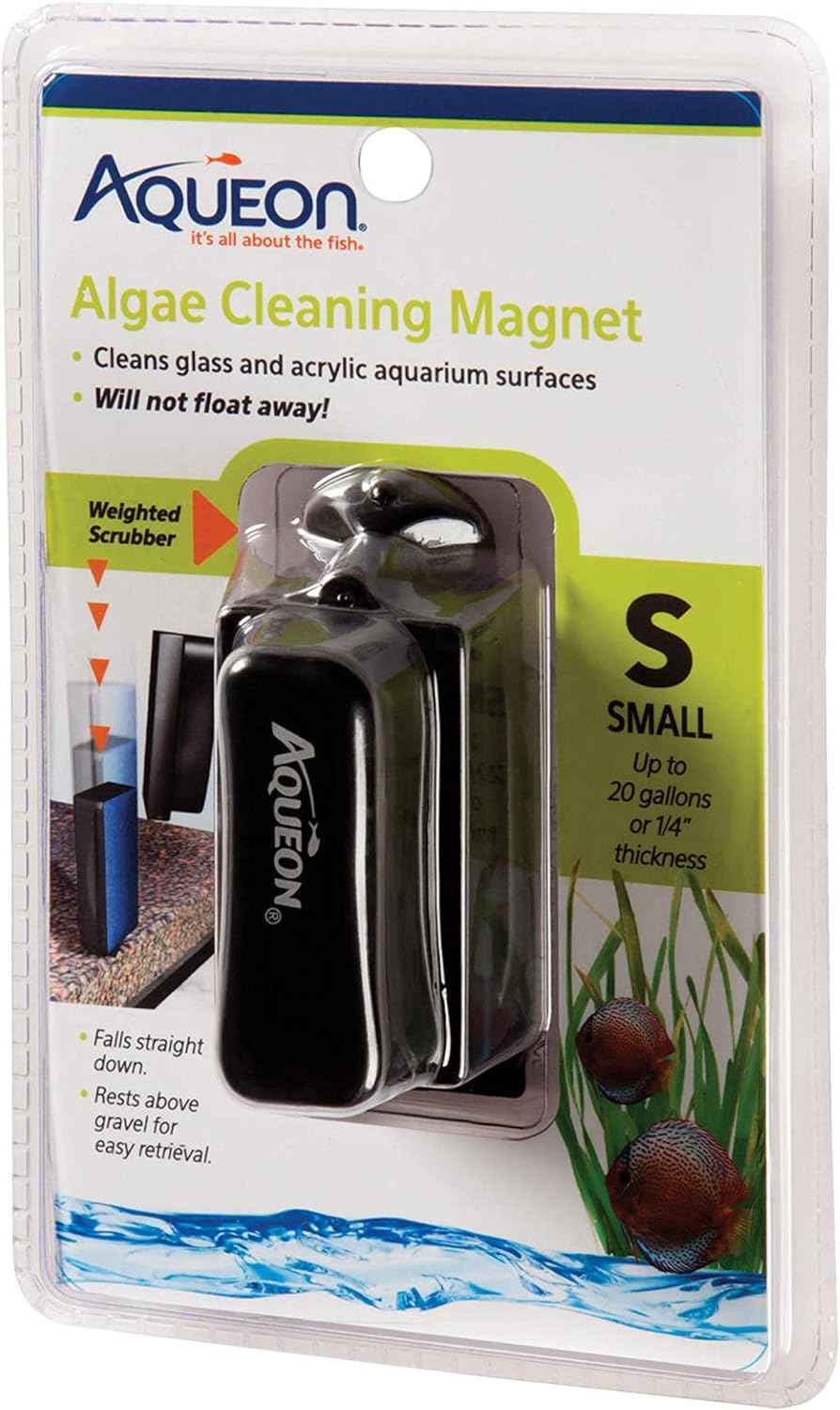 Aquarium Algae Scraper, Fish Tank Cleaning Magnet, Small