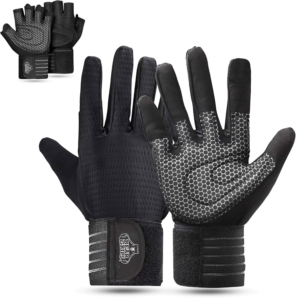 Weight Lifting Gloves for Men & Women | Half Finger Lifting Gloves | Full Finger Workout Gloves for Men | No Finger