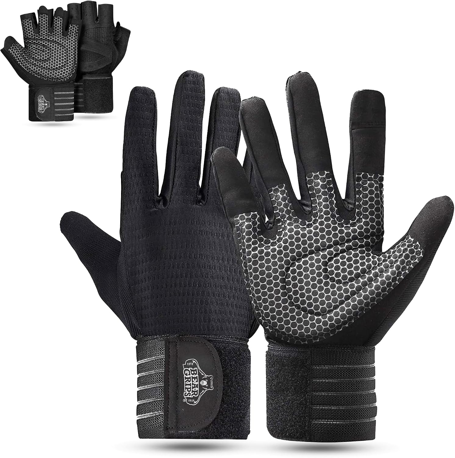 Weight Lifting Gloves for Men & Women | Half Finger Lifting Gloves | Full Finger Workout Gloves for Men | No Finger